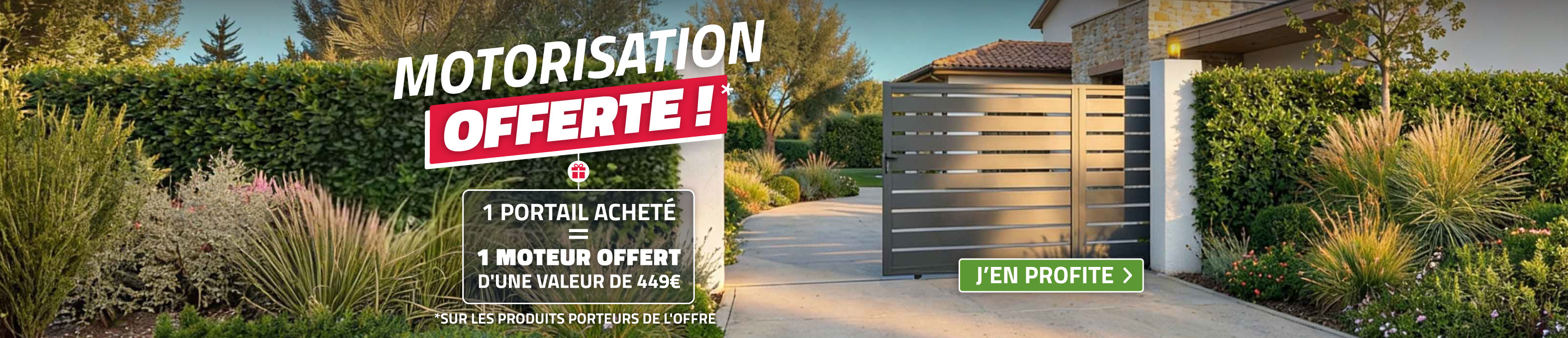 Moteur offert sur produits éligibles